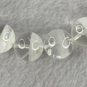 Natural White Phantom Quartz Beads Bracelet 68.81g 20cm 14.8mm 16 Beads - Huangs Jadeite and Jewelry Pte Ltd