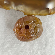 Certified Natural Type A Reddish Brown Jadeite Dragon Charm 7.59g 18.2 by 17.9 by 15.2mm - Huangs Jadeite and Jewelry Pte Ltd