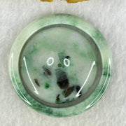 Type A Green Lavender with Green Piao Hua Jadeite Baby Bangle and Ping An Kou Donut Set 39.89g 6.5 by 6.0mm 42.7 by 6.6mm (very Slight Internal Line) - Huangs Jadeite and Jewelry Pte Ltd