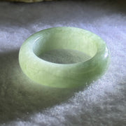 Type A Green Jadeite Ring 4.59g 6.4 by 4.4mm US7.25 HK16 (Internal Line) - Huangs Jadeite and Jewelry Pte Ltd