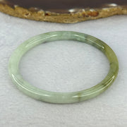Type A Light Green and Spicy Green and Yellow Jadeite Bangle 20.99g Internal Diameter 58.9mm 6.3 by 6.6mm (Very Slight Internal Line) - Huangs Jadeite and Jewelry Pte Ltd