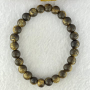 Natural Wild Vietnam Lu Qi Nan Agarwood Beads Bracelet 天然野生越南鹿其南沉香珠手镯 7.15g 17.5cm 9.0mm 26 Beads - Huangs Jadeite and Jewelry Pte Ltd