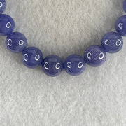 Above Average Grade Natural Blue Tanzanite Beads Bracelet 24.80g 16cm 8.8mm 22 Beads - Huangs Jadeite and Jewelry Pte Ltd