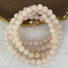 Type A Semi Icy Pink Jadeite Beads Necklace 98 Beads 7.2mm 58.59g - Huangs Jadeite and Jewelry Pte Ltd