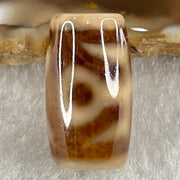 Natural Powerful Tibetan Old Oily Agate Patina Guiren Tairen Human Dzi Bead Totem Amulet Heavenly Master (Tian Zhu) 贵人天诛 4.80g 20.2 by 11.6mm - Huangs Jadeite and Jewelry Pte Ltd