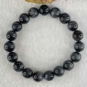 Natural Blue Tiger Eye Quartz Beads Bracelet 25.80g 15.5cm 10.1mm 19 Beads - Huangs Jadeite and Jewelry Pte Ltd