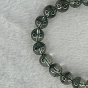 Very Good Grade Natural Green Phantom Quartz Beads Bracelet 23.14g 17cm 9.3mm 22 Beads - Huangs Jadeite and Jewelry Pte Ltd