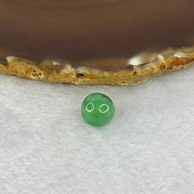 Type A Green Jadeite Bead for Bracelet/Necklace/Earrings/Ring 2.33g 11.1mm - Huangs Jadeite and Jewelry Pte Ltd