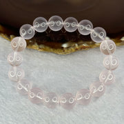 Natural Rose Quartz Beads Bracelet 天然玫瑰石英珠手链 40.12g 11.9mm 18 Beads - Huangs Jadeite and Jewelry Pte Ltd