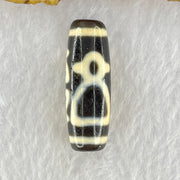 Natural Powerful Tibetan Old Oily Agate Cai Shen Dzi Bead Heavenly Master (Tian Zhu) 10.60g 38.2 by 13.3mm - Huangs Jadeite and Jewelry Pte Ltd