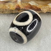 Natural Powerful Tibetan Old Oily Agate 1 Eye With Swastika Dzi Bead (Hotu Dzi) 4.46g 17.4 by 12.9mm - Huangs Jadeite and Jewelry Pte Ltd