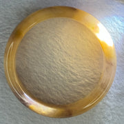 Peach Yellow Purple Quartzite Jade Bangle 天山玉手镯 63.0mm 75.54g 18.4 by 9.9mm - Huangs Jadeite and Jewelry Pte Ltd