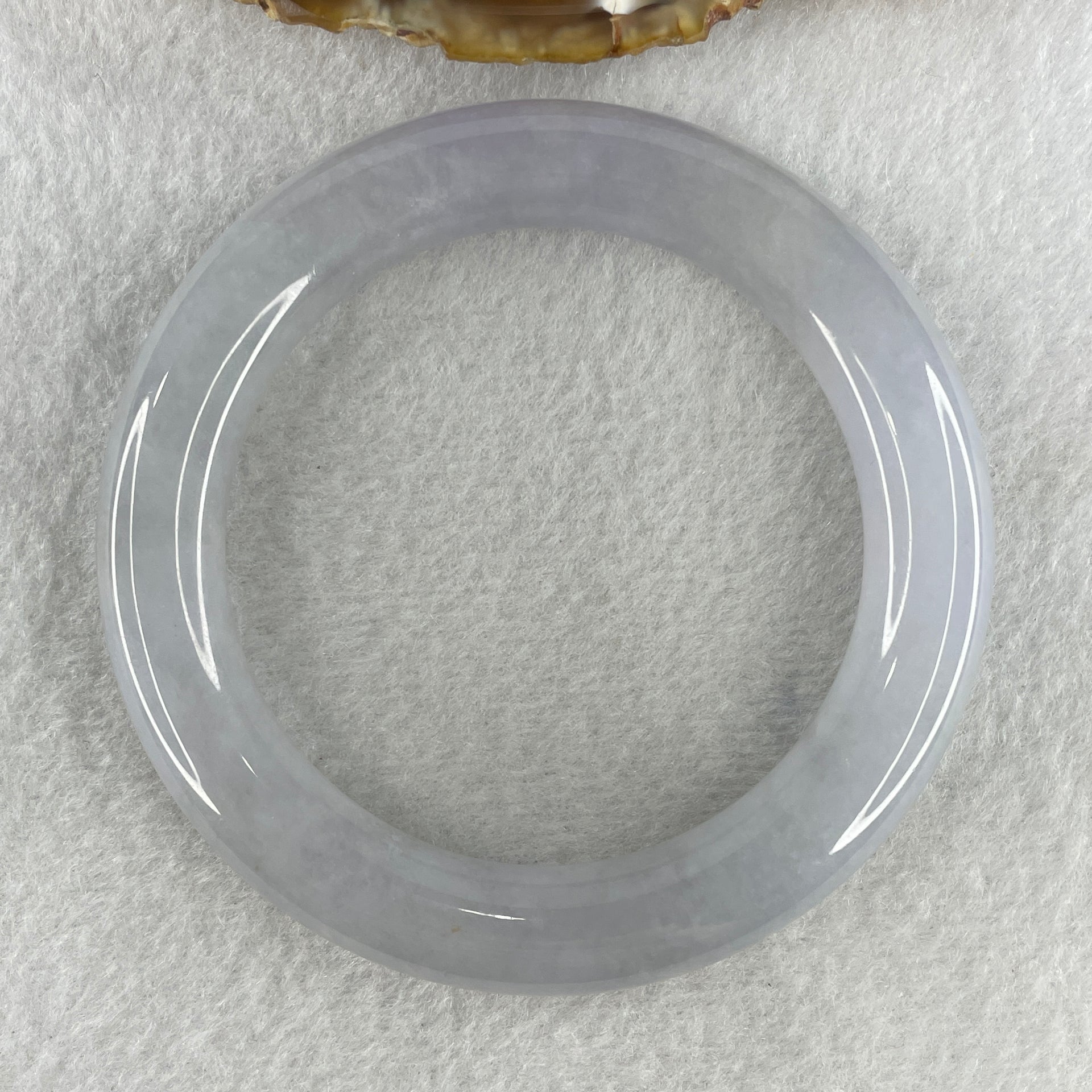 Certified Type A Natural Jelly Full Lavender Jadeite Bangle 76.19g Inner Diameter 58.8mm 11.5 by 11.8mm (Slight Internal Lines) - Huangs Jadeite and Jewelry Pte Ltd