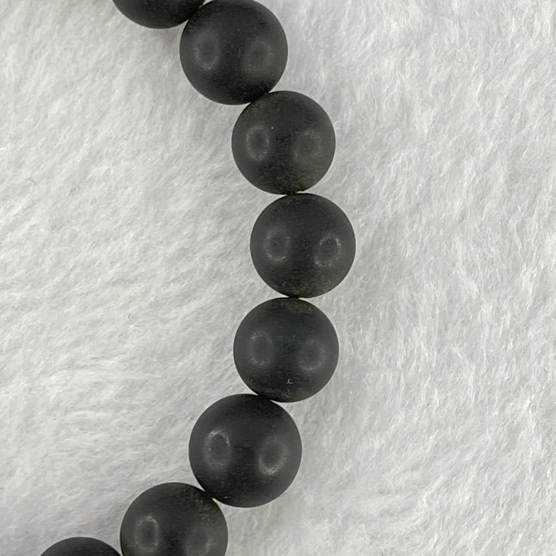 Natural Iron Blood King Amber Beads Bracelet 天然铁血王琥珀手链 8.16g 16.5cm 9.4mm 22 Beads - Huangs Jadeite and Jewelry Pte Ltd