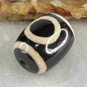 Natural Powerful Tibetan Old Oily Agate 1 Eye With Swastika Dzi Bead (Hotu Dzi) 5.13g 17.8 by 13.5mm - Huangs Jadeite and Jewelry Pte Ltd