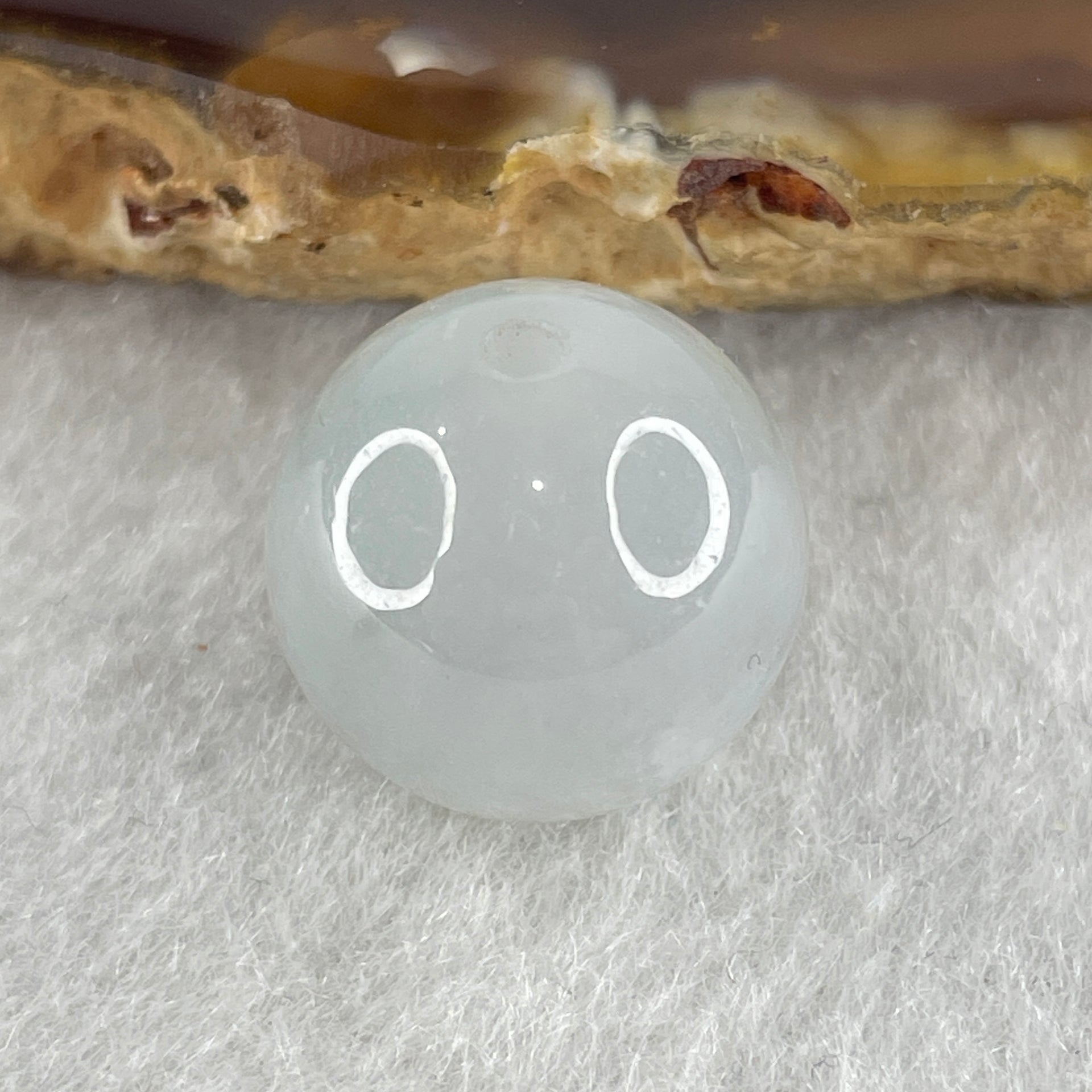 Natural Type A Light Lavender Jadeite Bead 5.11g 14.4mm - Huangs Jadeite and Jewelry Pte Ltd