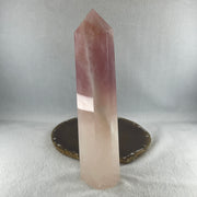 Natural Rose Quartz Tower Display 726.4g 49.5 by 41.2 by 205.0mm - Huangs Jadeite and Jewelry Pte Ltd