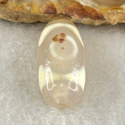 Natural Powerful Tibetan Old Oily Agate Tiger Tooth Daluo Dzi Bead Heavenly Master (Tian Zhu) 虎呀天诛 5.04g 17.7 by 13.4mm - Huangs Jadeite and Jewelry Pte Ltd