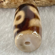 Natural Powerful Tibetan Old Oily Agate Patina Guiren Tairen Human Dzi Bead Totem Amulet Heavenly Master (Tian Zhu) 贵人天诛 4.75g 19.9 by 11.7mm - Huangs Jadeite and Jewelry Pte Ltd