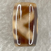 Natural Powerful Tibetan Old Oily Agate Patina Guiren Tairen Human Dzi Bead Totem Amulet Heavenly Master (Tian Zhu) 贵人天诛 4.75g 19.9 by 11.7mm - Huangs Jadeite and Jewelry Pte Ltd