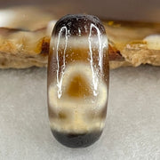 Natural Powerful Tibetan Old Oily Agate Double Bodhi Tree Bead Heavenly Master (Tian Zhu) 2.79g 20.0 by 9.4mm - Huangs Jadeite and Jewelry Pte Ltd