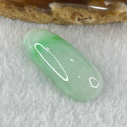 Type A Faint Lavender Green with Apple Green Vein Jadeite Melon Pendant 5.52g 31.0 by 12.4 by 7.2mm - Huangs Jadeite and Jewelry Pte Ltd