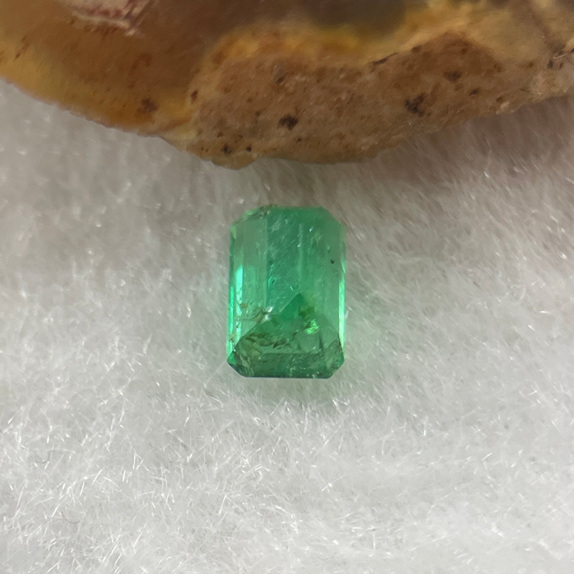 Natural Colombia Green Emerald (Beryl) Cut-Cornered Rectangular step cut 0.58ct 5.8 by 3.8 by 3.3mm - Huangs Jadeite and Jewelry Pte Ltd