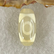 Natural Powerful Tibetan Old Oily Agate 3 Eyes Dzi Bead Heavenly Master (Tian Zhu) 三眼天诛 2.41g 19.3 by 9.4mm - Huangs Jadeite and Jewelry Pte Ltd