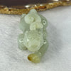 Natural Greyish Green and Brown Nephrite Pixiu Display 71.84g 70.4 by 29.2 by 32.8mm - Huangs Jadeite and Jewelry Pte Ltd