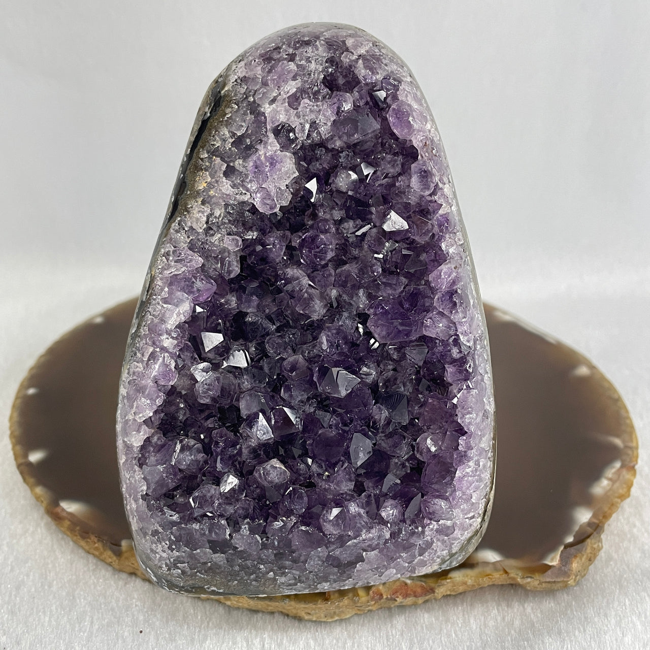 Natural Amethyst Rough Irregular Shaped  Display 619.9g 73.0 by 79.1 by 93.6mm - Huangs Jadeite and Jewelry Pte Ltd