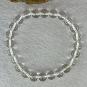 Natural Clear Quartz Bracelet 天然白水晶手链 18.64g 16.5cm 8.4mm 24 Beads - Huangs Jadeite and Jewelry Pte Ltd