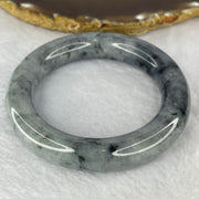 Type A Grey Wuji Piao Hua Jadeite Bangle 87.65g 13.8 by 12.6 mm Internal Diameter 54.2 mm (Very Very Fine Small Internal Lines) - Huangs Jadeite and Jewelry Pte Ltd