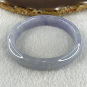 Rare Natural Type A Deep Intense Lavender Jadeite Oval Bangle 40.91g Inner Diameter 52.8mm 11.9 by 7.0mm (Very Very Slight Internal Line) - Huangs Jadeite and Jewelry Pte Ltd
