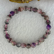 Natural Super 7 Beads Bracelet 10.42g 14cm 6.9mm 26 Beads - Huangs Jadeite and Jewelry Pte Ltd