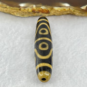 Natural Powerful Tibetan Old Oily Agate 8 Eyes Dzi Bead Heavenly Master (Tian Zhu) 八眼天诛 12.04g 57.2 by 11.9mm - Huangs Jadeite and Jewelry Pte Ltd