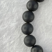 Natural Dark Matt Black Red Amber Beads Bracelet 10.86g 16cm 10.1mm 19 Beads - Huangs Jadeite and Jewelry Pte Ltd