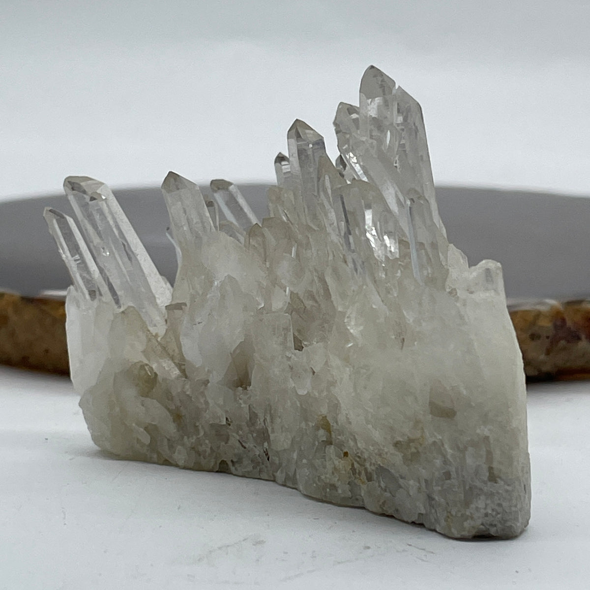 Natural Clear Quartz Cluster Display | (87.02g | 6.1 x 46.0 x 47.8mm | Healing Catalyst, "King of Crystals" Ultimate Energy Amplifier, Feng Shui Space Purifier & Crystal Charging Cluster)