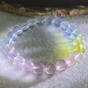 Very Very High Grade Transparent Natural Morganite Beryl Beads Bracelet 19.62g 15.5cm 8.8mm 22 Beads - Huangs Jadeite and Jewelry Pte Ltd