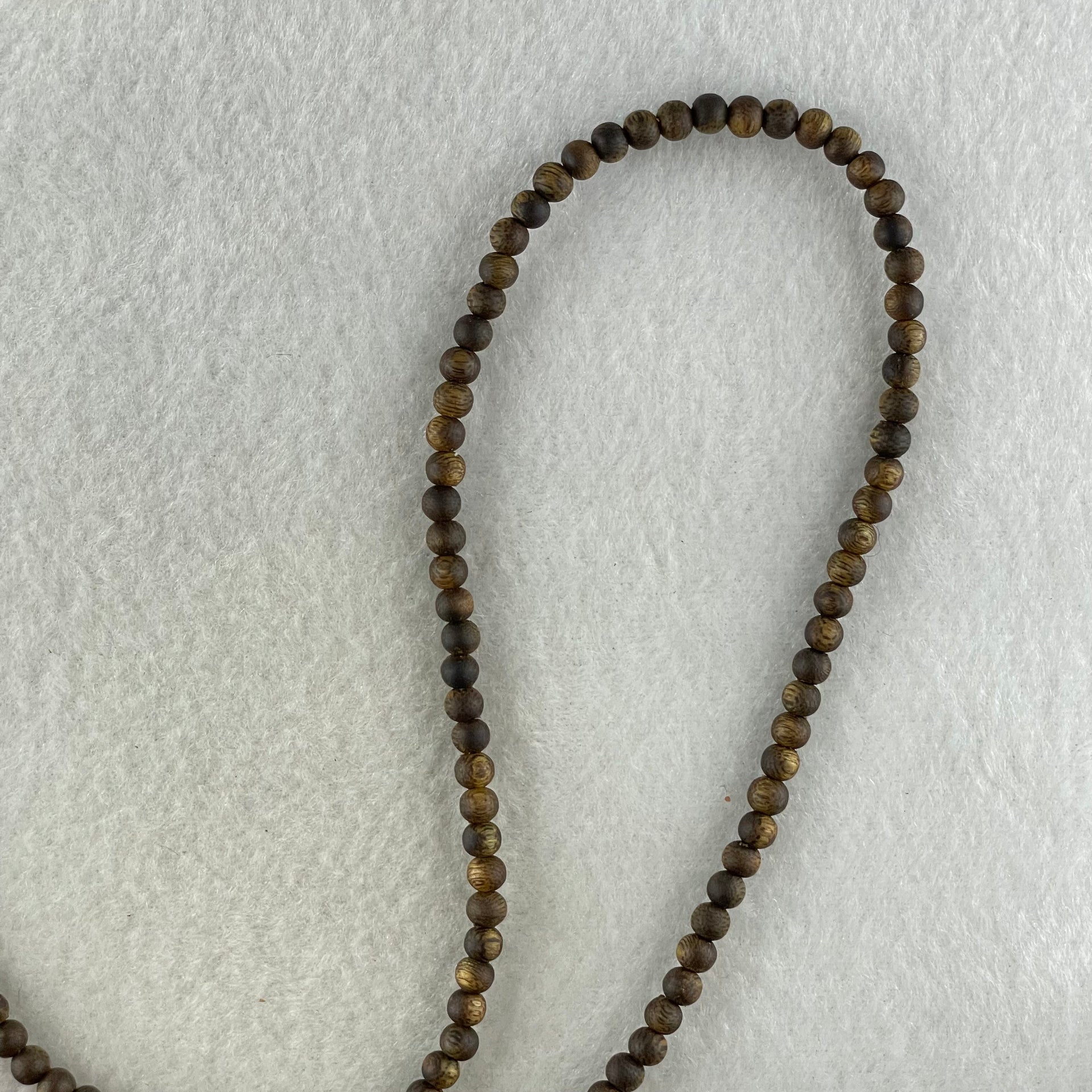 Natural China Hainan Agarwood Beads Necklace 5.92g 62cm 4.6mm 168 Beads - Huangs Jadeite and Jewelry Pte Ltd