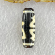 Natural Powerful Tibetan Old Oily Agate 3 Cai Shen Dzi Bead Heavenly Master (Tian Zhu) 10.64g 38.2 by 13.2mm - Huangs Jadeite and Jewelry Pte Ltd