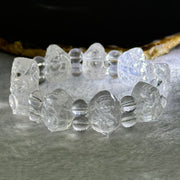 Natural Clear Quartz Dragon Turtle and Beads Bracelet 62.52g 17cm 19.8 by 14.6 by 11.7mm 9 Dragon Turtle - Huangs Jadeite and Jewelry Pte Ltd