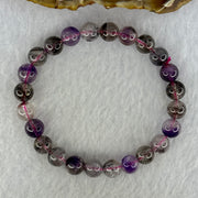 Natural Super 7 Beads Bracelet 18.18g 16cm 8.3mm 24 Beads - Huangs Jadeite and Jewelry Pte Ltd
