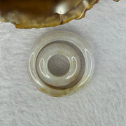 Type A Lavender with Brown and Green Patches Jadeite Ring 6.8 by 3.4mm with Mini Donut Ping An Kou 7.9mm by 4.2mm Total 7.13g US8.25 HK18.5 - Huangs Jadeite and Jewelry Pte Ltd