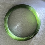 Type A Dark Full Green Jadeite Bangle Internal Diameter 56.1mm 46.59g 11.8 by 7.7mm (Very Slight Internal Line) - Huangs Jadeite and Jewelry Pte Ltd