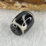 Natural Powerful Tibetan Old Oily Green Tara Dzi Bead Heavenly Master (Tian Zhu) 绿度母天珠 4.86g 17.3 by 13.1mm - Huangs Jadeite and Jewelry Pte Ltd