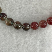 Red Unknown Stone Beads Bracelet 11.16g 15.5cm 6.6mm 27Beads - Huangs Jadeite and Jewelry Pte Ltd