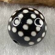 Natural Powerful Tibetan Old Oily Agate 50 Eyes Dzi Bead Heavenly Master (Tian Zhu) 五十眼天诛 1.47g 10.2 by 10.4mm - Huangs Jadeite and Jewelry Pte Ltd