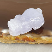 Type A Full Lavender Jadeite Pixiu Pendant Charm 5.87g 25.0 by 13.1 by 9.6mm - Huangs Jadeite and Jewelry Pte Ltd