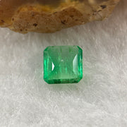 Natural Colombia Green Emerald (Beryl) Cut-Cornered Rectangular step cut 0.55ct 5.8 by 5.7 by 2.1mm - Huangs Jadeite and Jewelry Pte Ltd