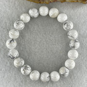 Natural Magnesite Calcite Beads Bracelet 30.38g 16cm 10.1mm 20Beads - Huangs Jadeite and Jewelry Pte Ltd